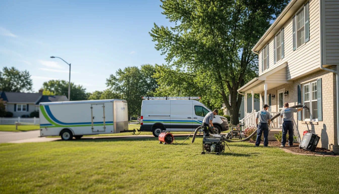 Flooded Basement Restoration And Cleanup With Repair in Cornland, IL near me